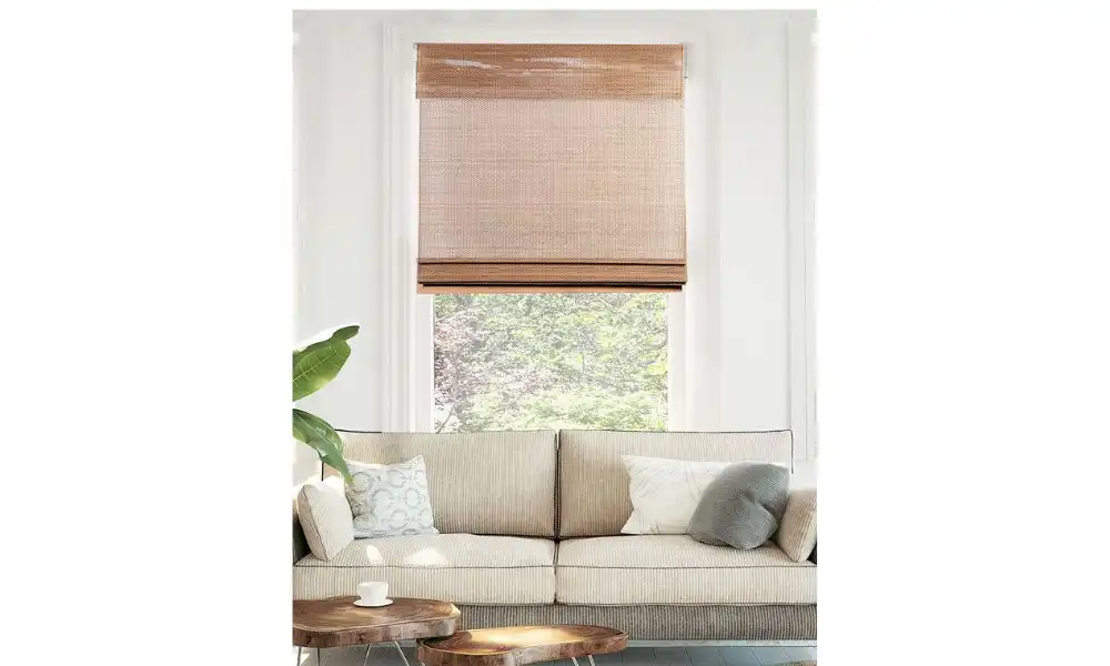 CHICOLOGY Bamboo Blinds Roman Shades for Windows