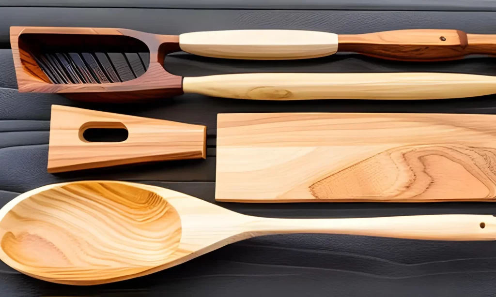 The Wooden sets - ( best barbecue utensil set)