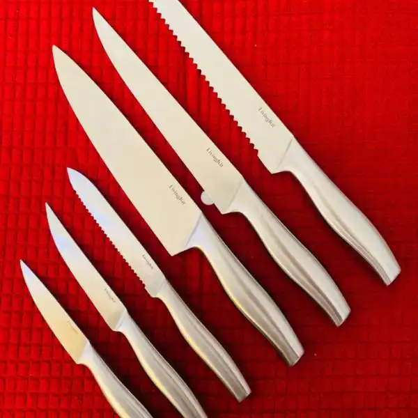 Blades Material on 14 piece livingkit knife block set