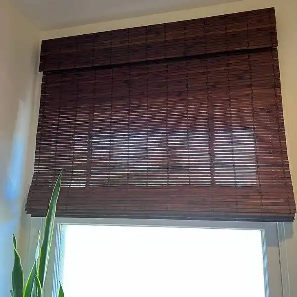 PVC Shades on RADIANCE 2216600E cordless driftwood bamboo roman shade