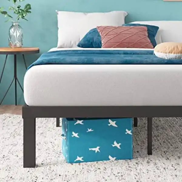 RECESSED LEGS AND UNDER BED STORAGE SPACE