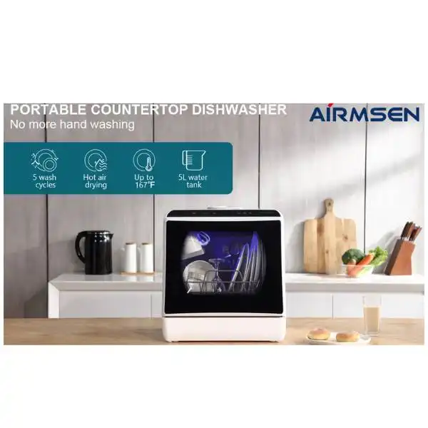 airmsen portable countertop dishwasher