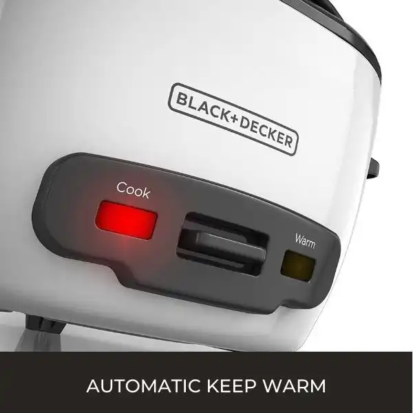 BLACK+DECKER 2-in-1 Rice Cooker
has Automatic Keep Warm
