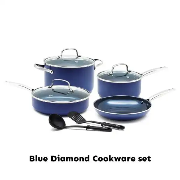 Blue Diamond Cookware set