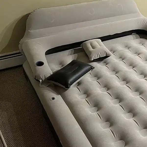 Outraveler King Inflatable Sofa Bed have Build-in Pillow