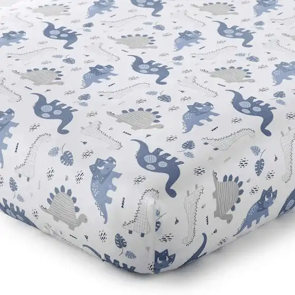 Levtex Baby Dino Toddler Bed Set has Cody 100% Cotton Crib Fitted Sheet