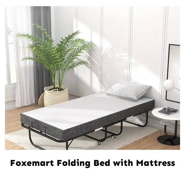 Foxemart Folding guest room Bed with Mattress