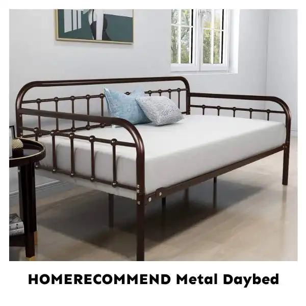 HOMERECOMMEND Metal Daybed