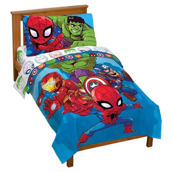 Marvel Super Hero Toddler Bed Set
