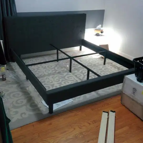 ZINUS Shalini Upholstered Platform Bed has No Box Spring Needed