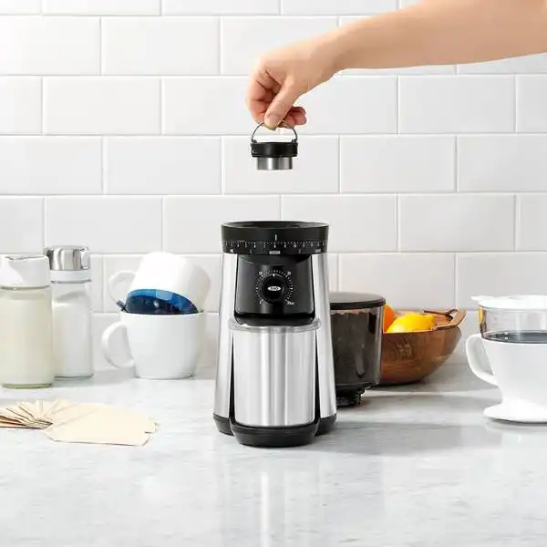 OXO Brew Burr Coffee Grinder have Stainless Steel Conical Burrs