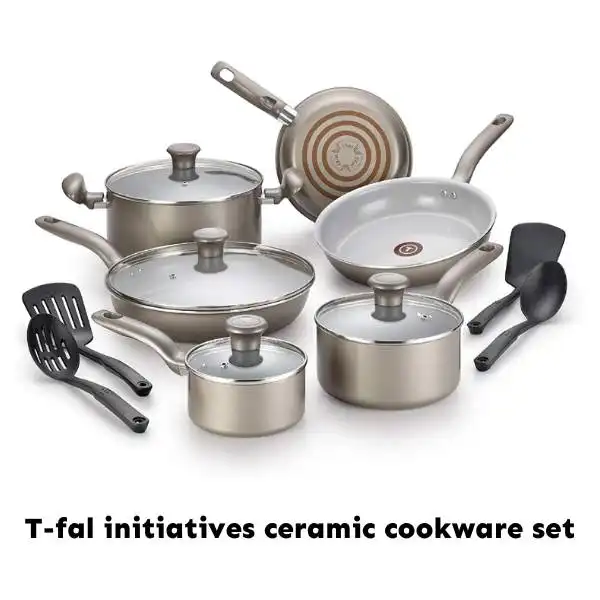 T-Fal Initiatives Ceramic Cookware Set