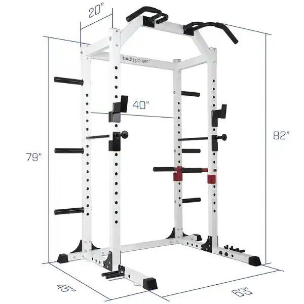 Body Power Deluxe Rack Cage has Wide-Framed