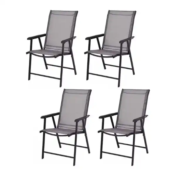 Giantex Set of 4 Patio Chairs; best outdoor fire pit chairs