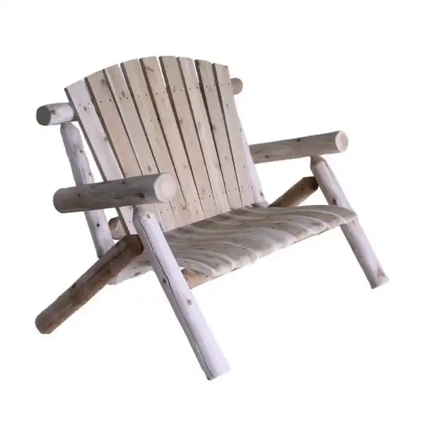 Lakeland Mills Log LoveSeat; best outdoor fire pit chairs