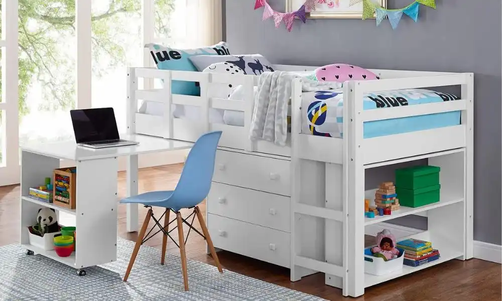 Naomi Home Twin Size Loft Bed For Kids