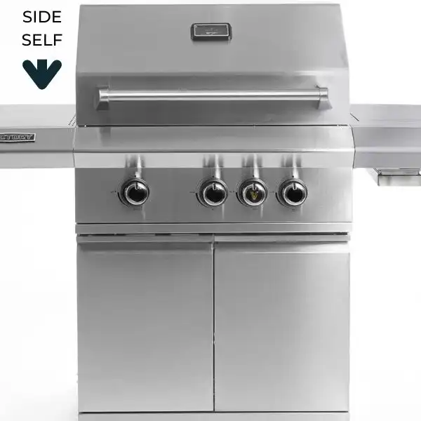 Victory 3-Burner Infrared Gas Grill has Side Self