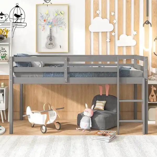 LoLado Loft Bed Twin For Kids have Sturdy Metal Nut Connection