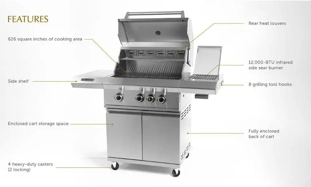 Victory 3-Burner Infrared Gas Grill
