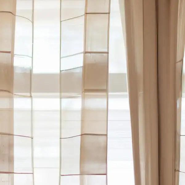 Roman shades with curtains