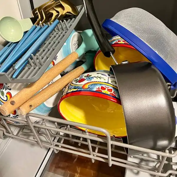 Overloading the Dishwasher -(Portable Dishwasher Mistakes)