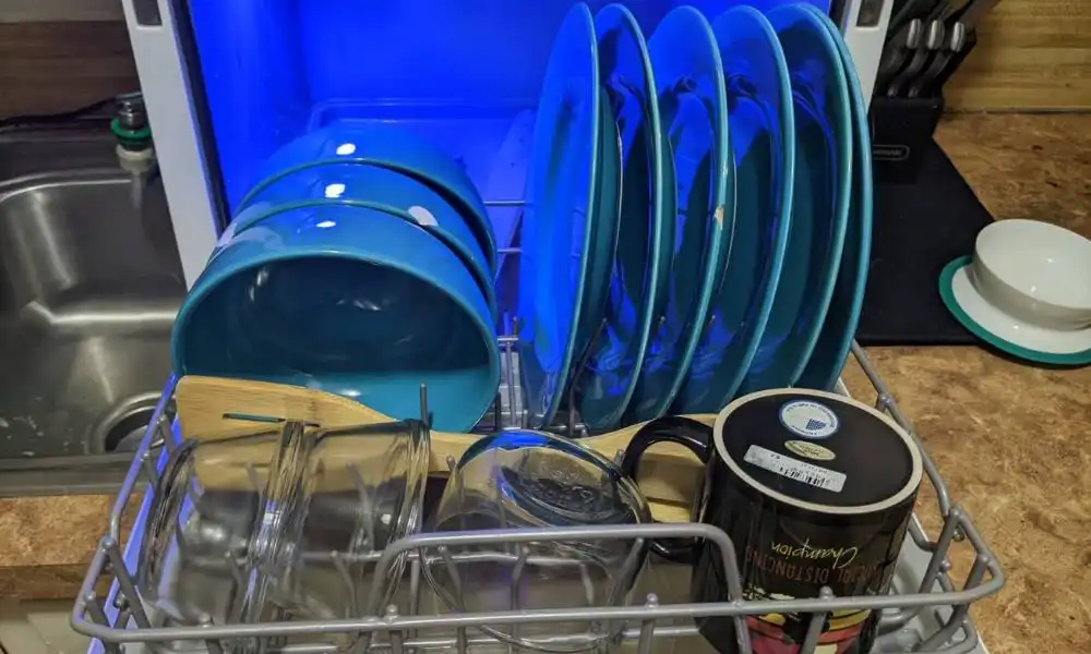 Pre-Rinse Your Dishes-(Tips for Using Your Portable Dishwasher)
