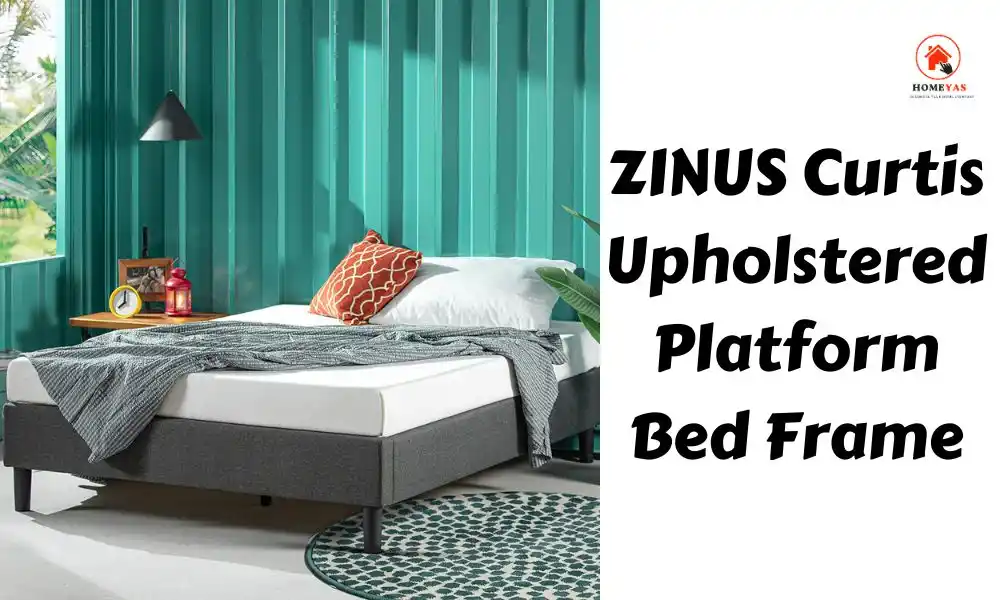 ZINUS Curtis Upholstered Platform Bed Frame